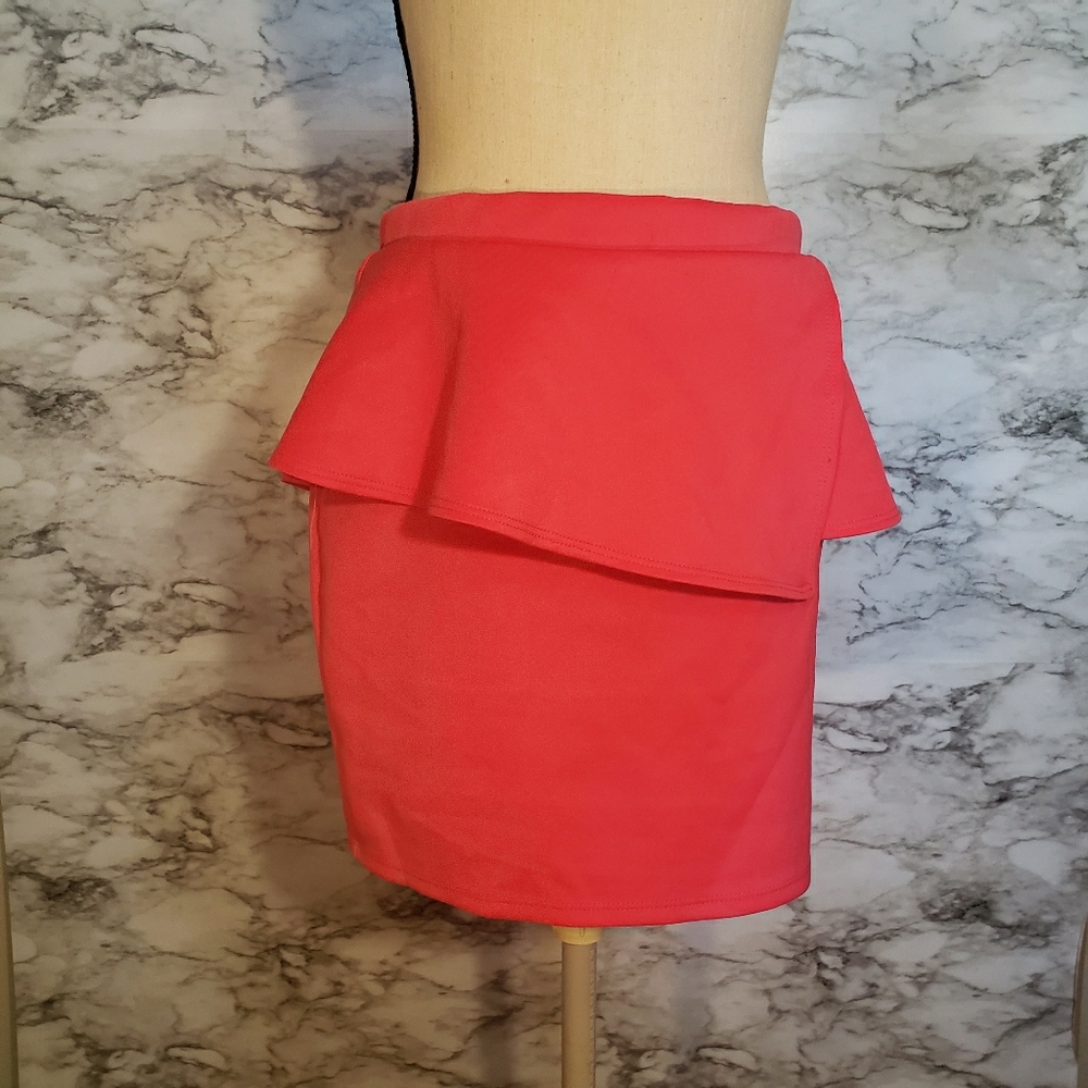 Hot pink skirt